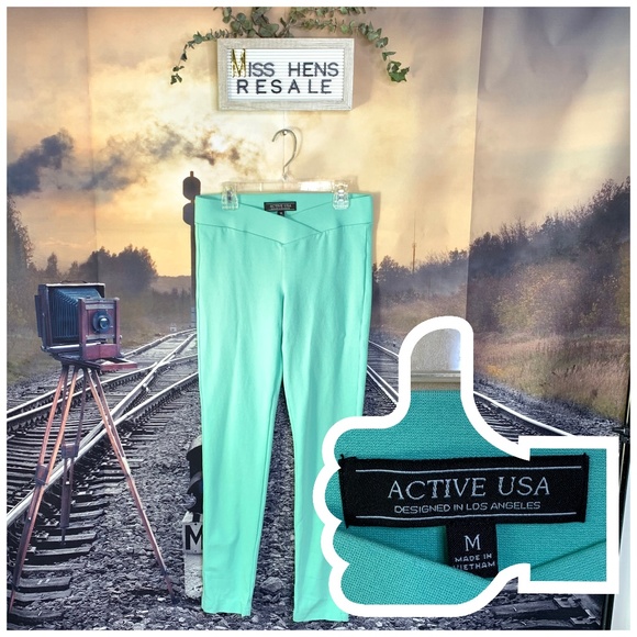 Active USA Pants - { 5 for $25 } ACTIVE USA MINT ATHLIESURE YOGA LEGG